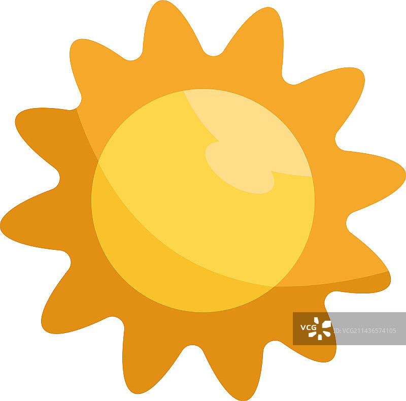 明黄色太阳轮廓图片素材