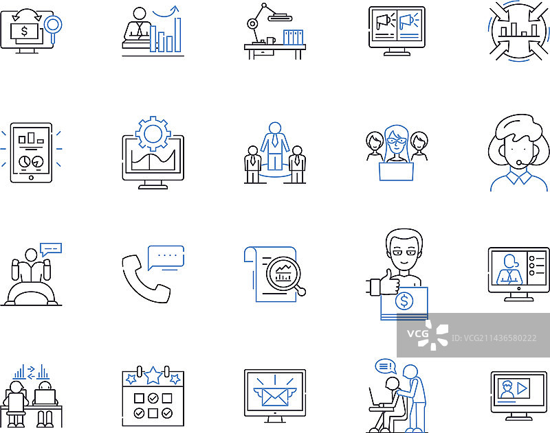 产品发布轮廓图标合集图片素材