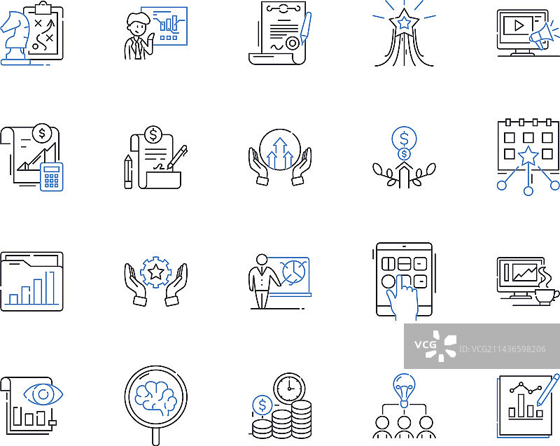 创业与创新轮廓图标图片素材