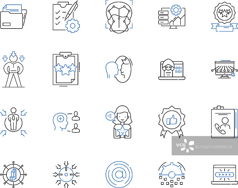 商业联系概要图标合集图片素材