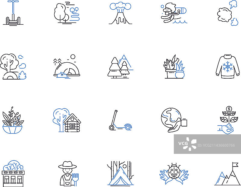 气候轮廓图标合集：气候热图片素材