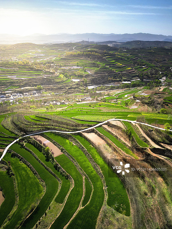 陇南西和梯田图片素材