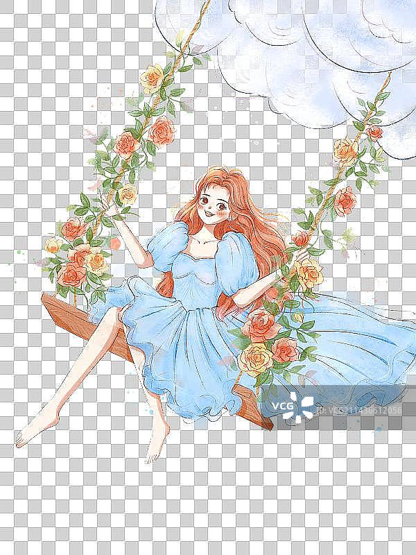 荡秋千 在逃公主图片素材