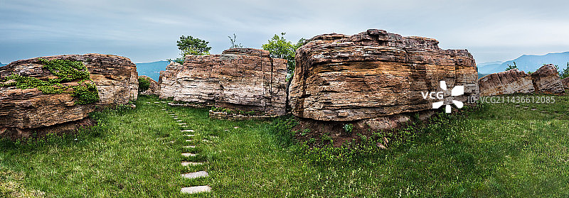 洛阳市新安县青要山巨石阵图片素材