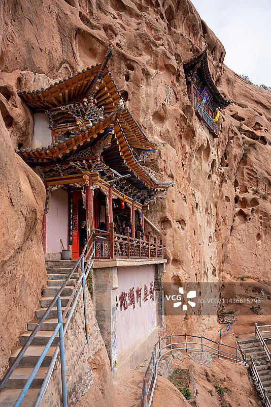 甘肃张掖马蹄寺图片素材