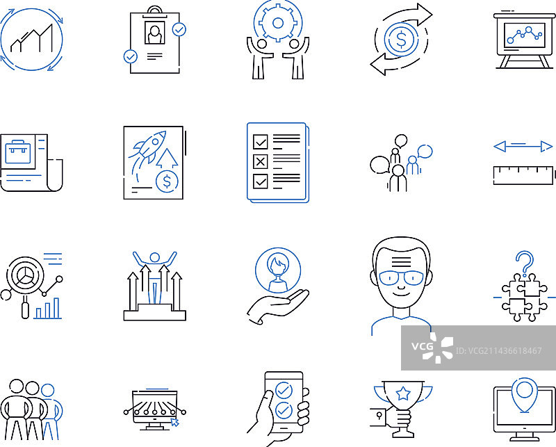 公司经理概要图标合集图片素材