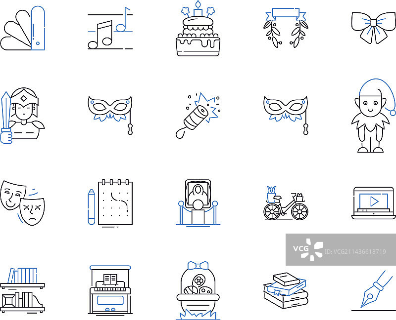 创意职业轮廓图标合集图片素材