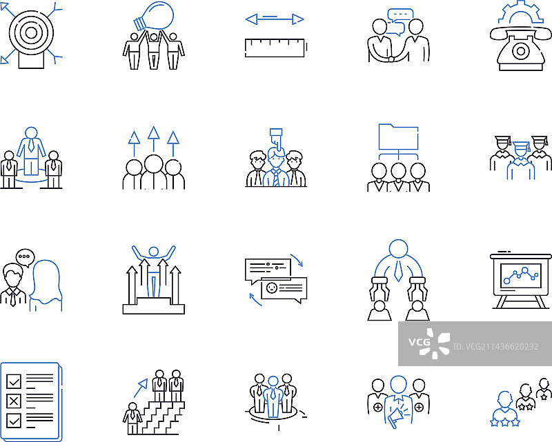 员工轮廓图标合集图片素材