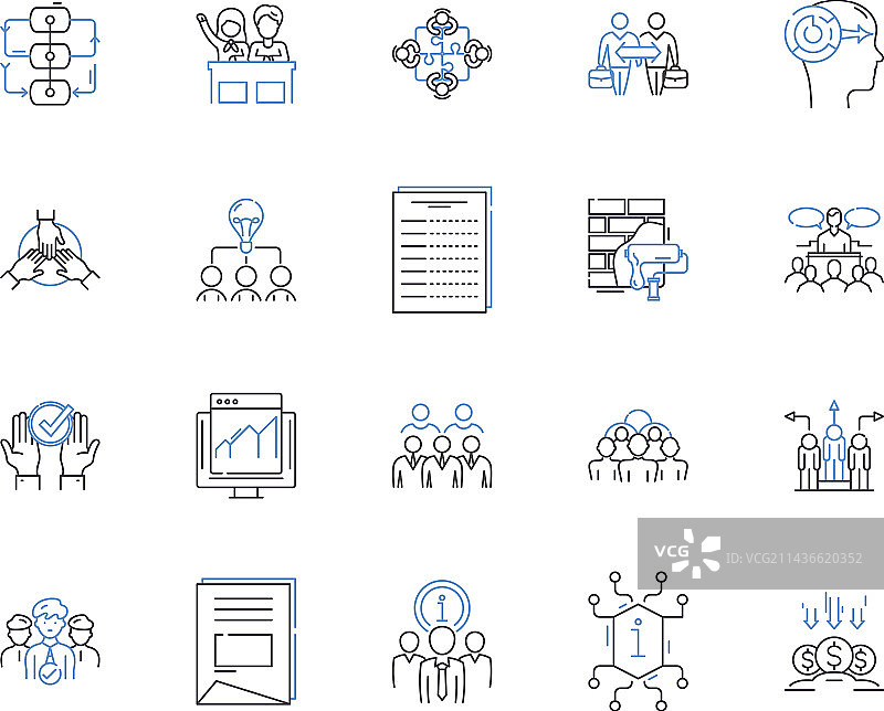 团队建设图标合集图片素材