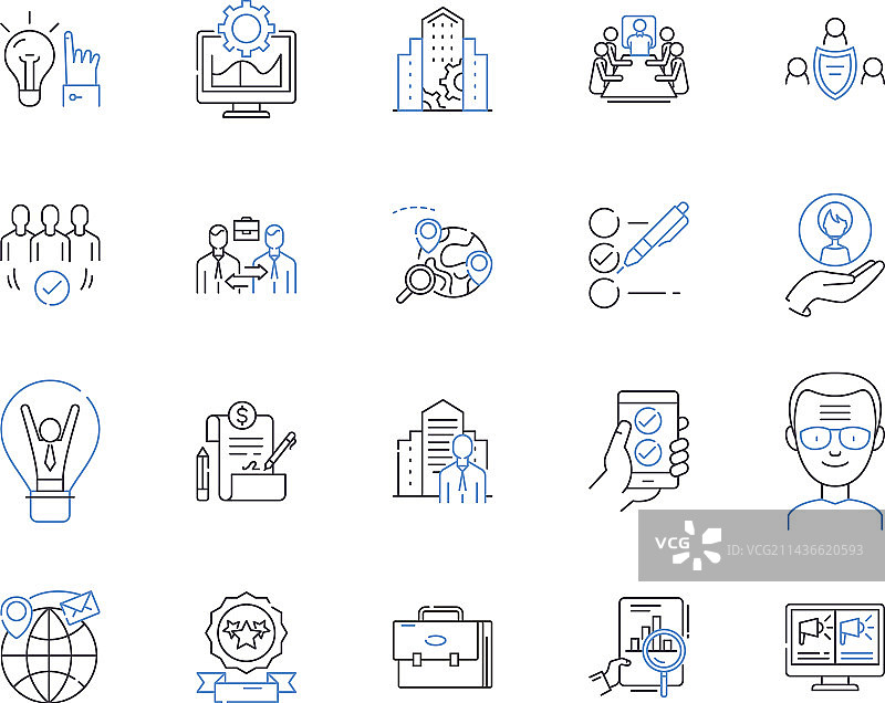 创新线框图标合集图片素材