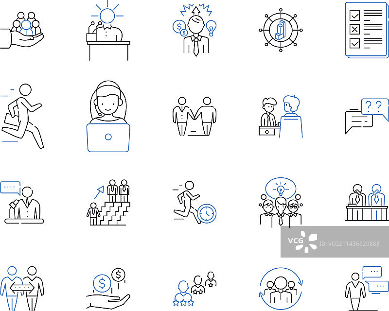 公司办公室图标合集图片素材