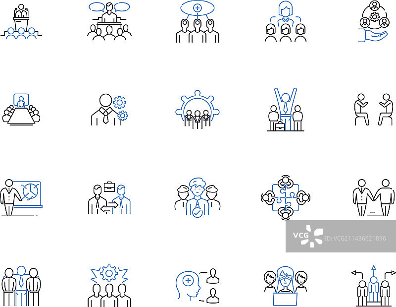 人们轮廓图标合集图片素材