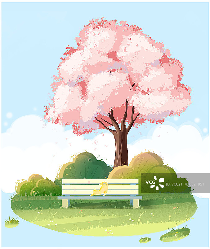 植物场景插画 | 治愈系图片素材