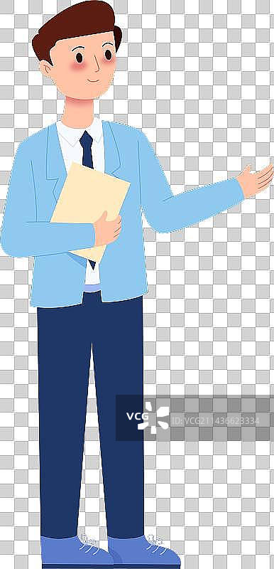 身穿西装正在介绍产品的销售人员图片素材