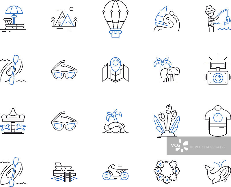 夏季假日轮廓图标合集：太阳图片素材