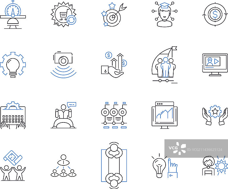 创业与创新轮廓图标图片素材