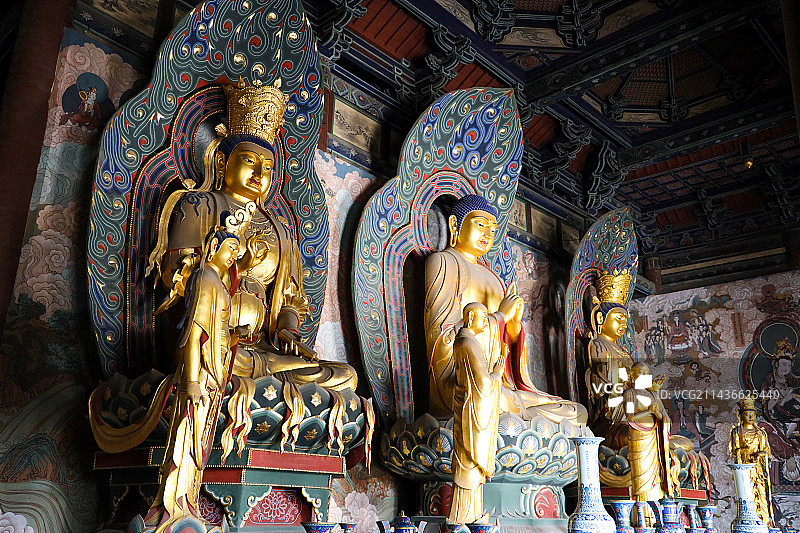 中国山西省大同市全国文保华严寺图片素材