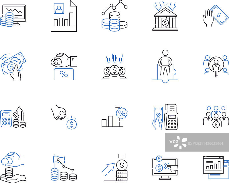 投资部门图标合集图片素材