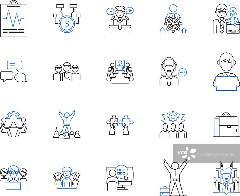 员工效率大纲图标合集图片素材