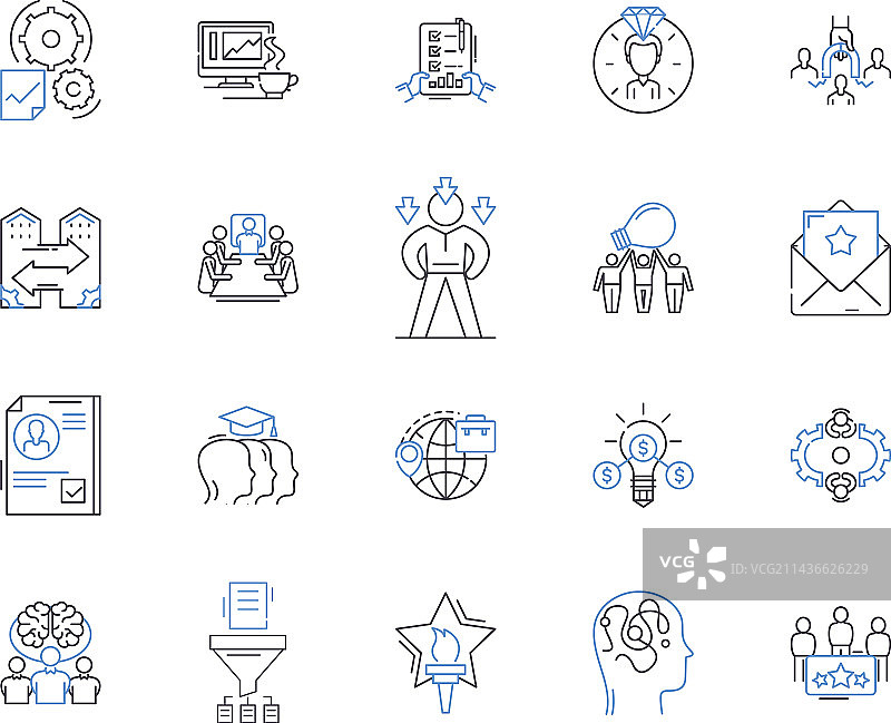 公司经理概要图标合集图片素材