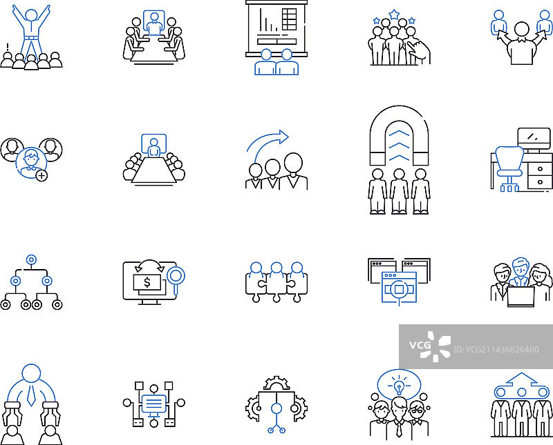 会议议程大纲图标合集图片素材