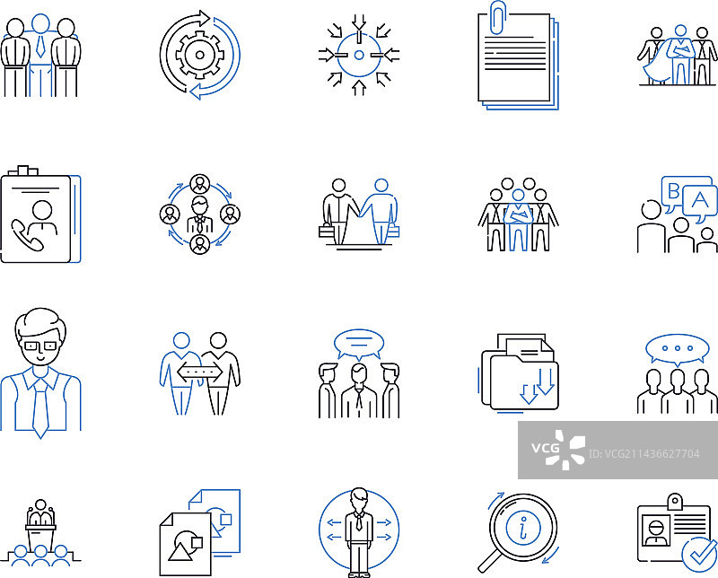 管理头脑风暴大纲图标合集图片素材