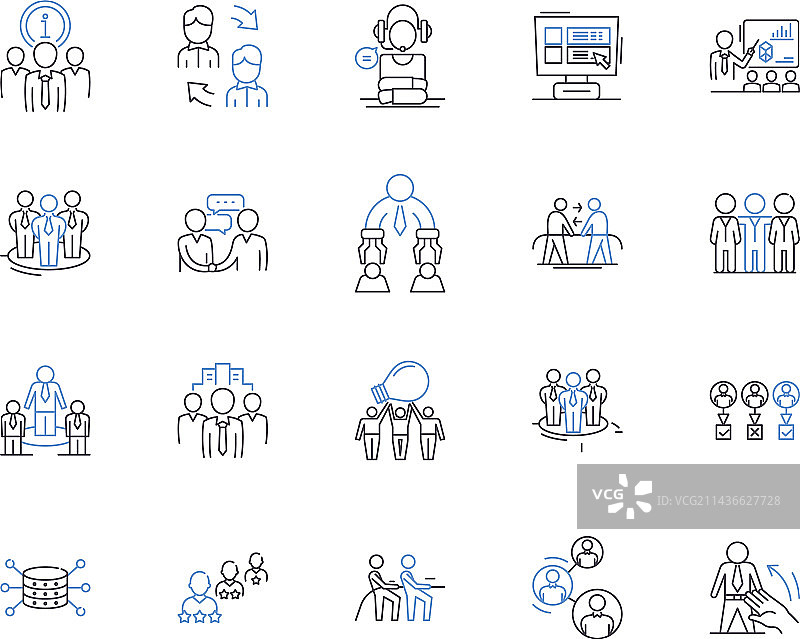 合作者轮廓图标合作伙伴系列图片素材