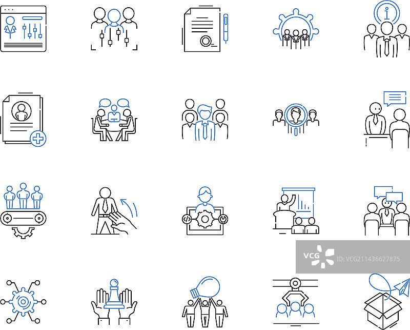 会议议程大纲图标合集图片素材