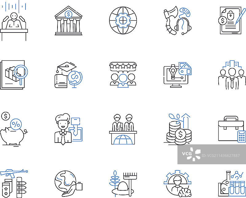 孵化器和加速器轮廓图标图片素材