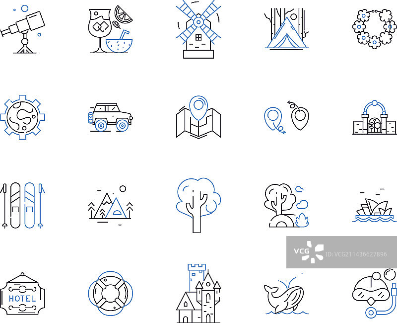 世界航海主题图标合集图片素材