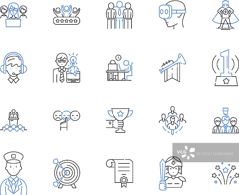 管理工作大纲图标合集图片素材