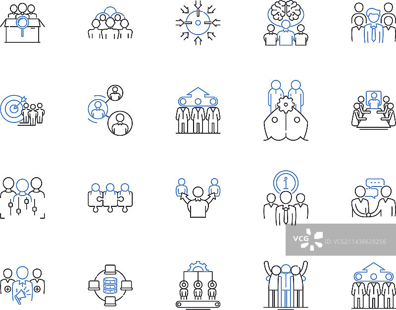 CEO会议大纲图标系列图片素材