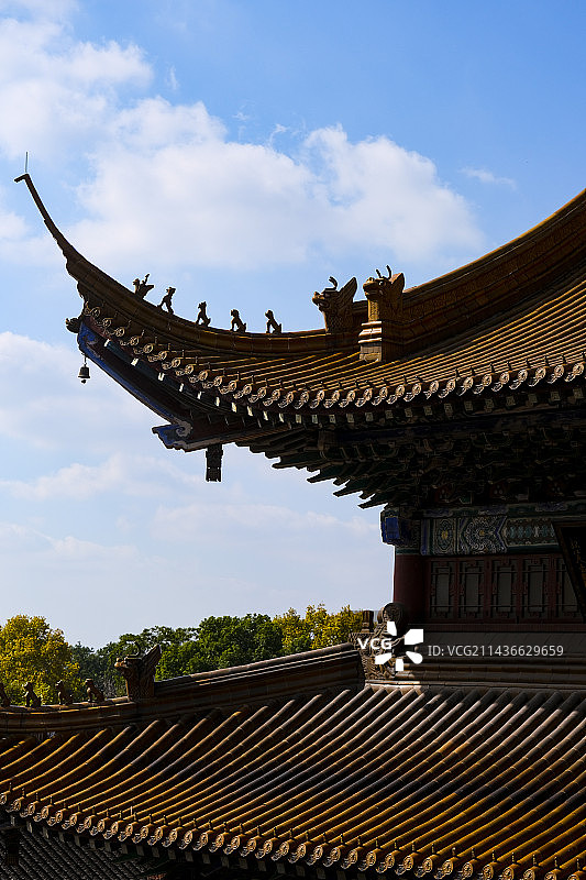 江苏省镇江市金山风景区晴天美丽风景图片素材