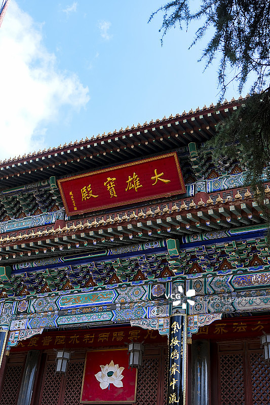 江苏省镇江市金山风景区晴天美丽风景图片素材