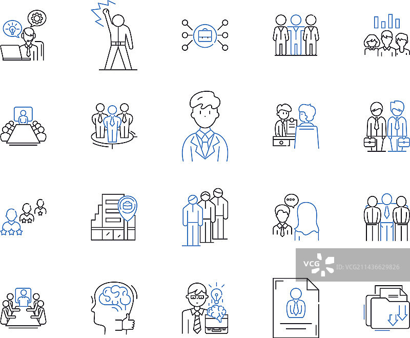 公司办公室图标合集图片素材