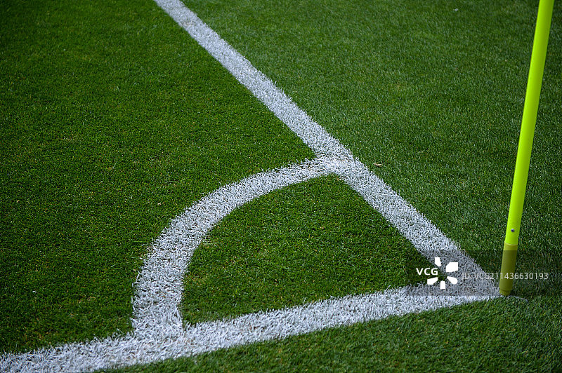 足球场白色边线图片素材