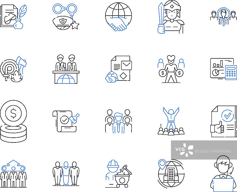 孵化器和加速器轮廓图标图片素材