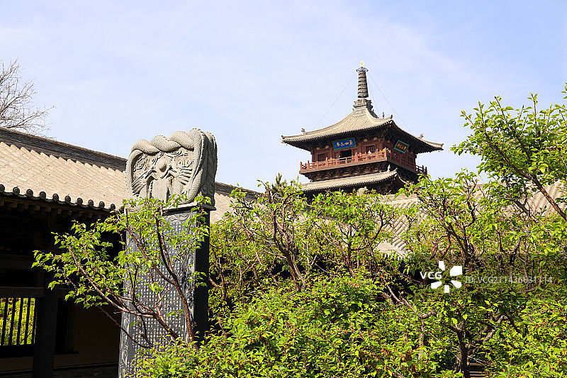 中国山西省大同市全国文保华严寺图片素材