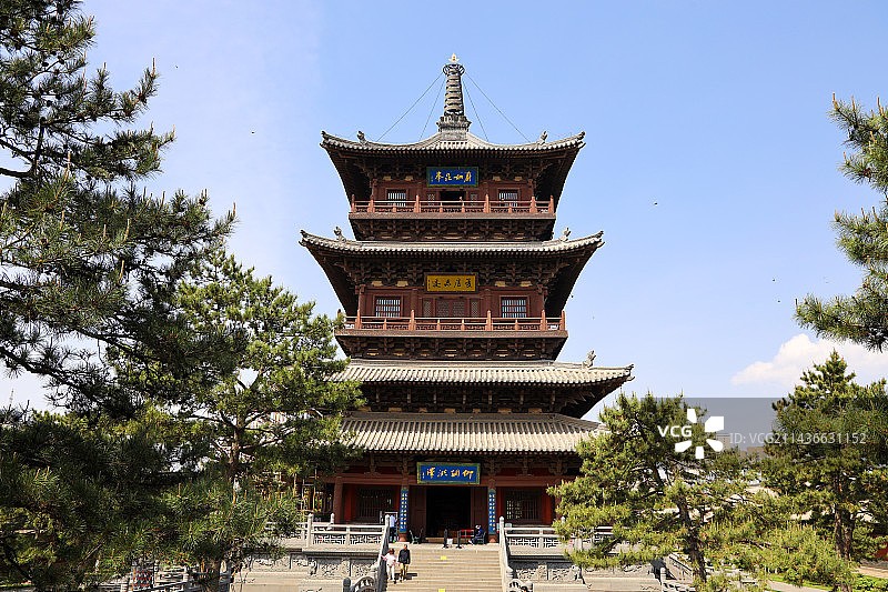 中国山西省大同市全国文保华严寺图片素材
