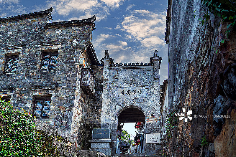 泾县桃花潭图片素材