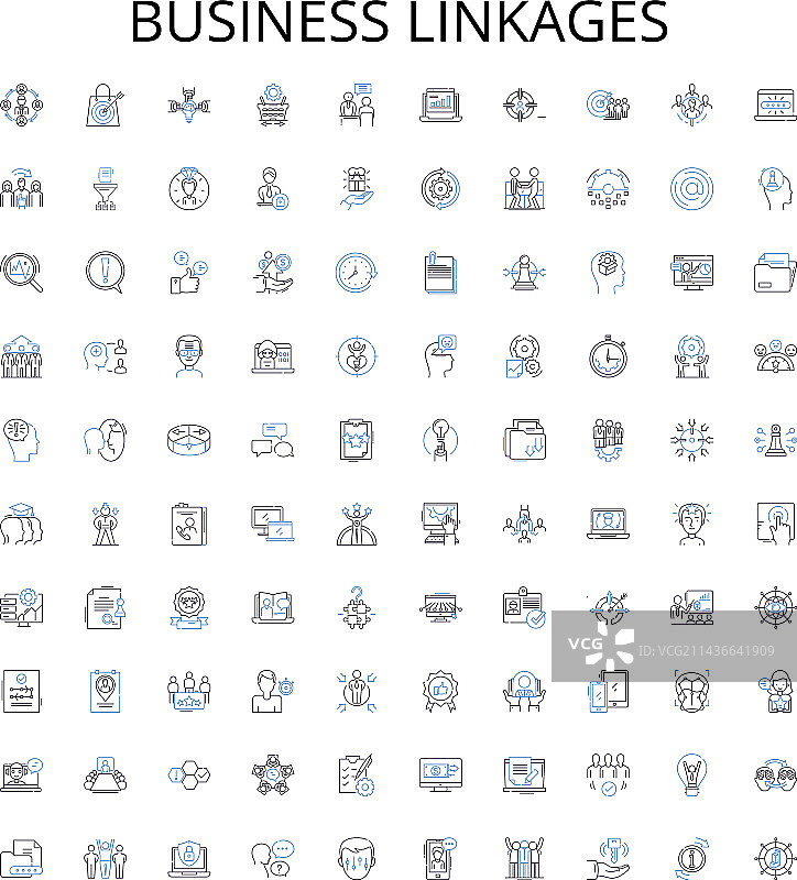 商业联系概要图标合集图片素材