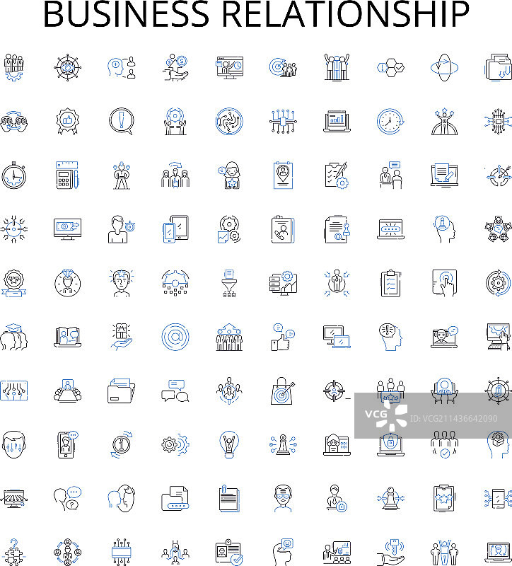 业务关系大纲图标收集图片素材