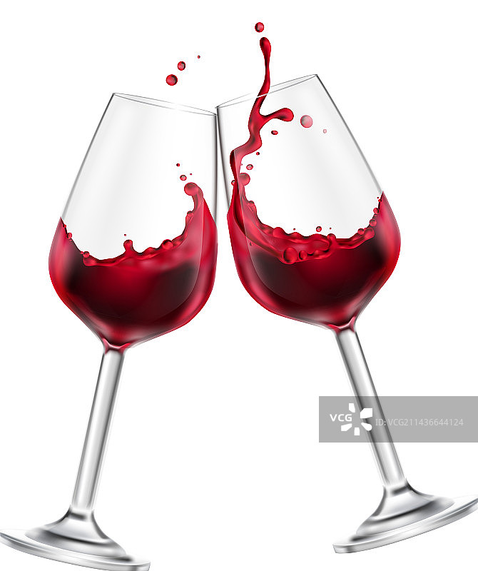 逼真葡萄酒飞溅效果图片素材