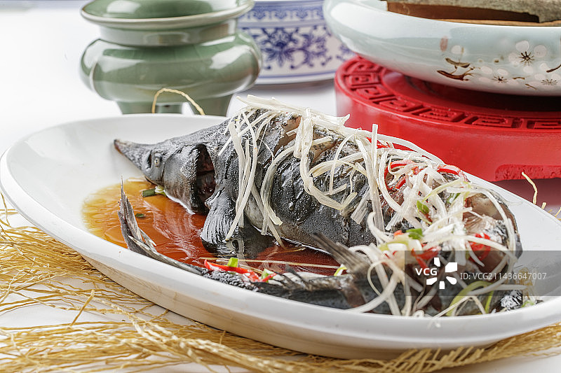 清蒸鲟鱼（食用鲟鱼）图片素材