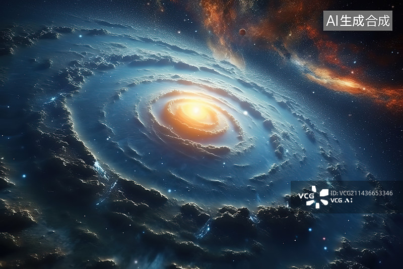 【AI数字艺术】星云背景图片素材