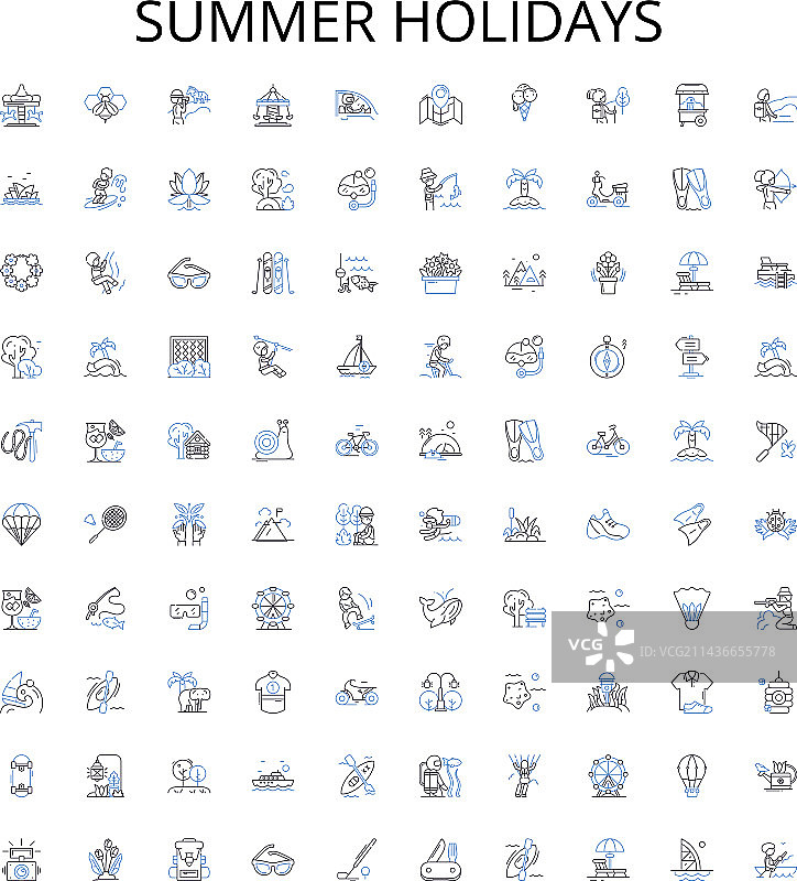 夏季假日轮廓图标合集：太阳图片素材