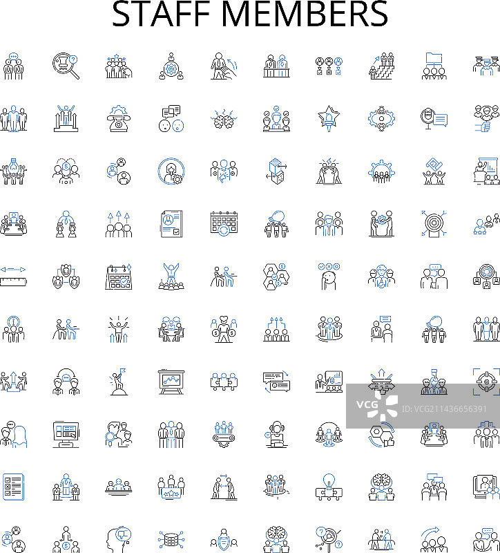 员工轮廓图标合集图片素材