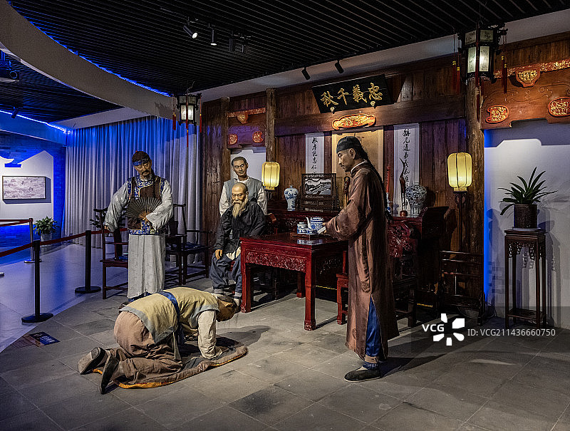 中国漕运博物馆蜡像图片素材