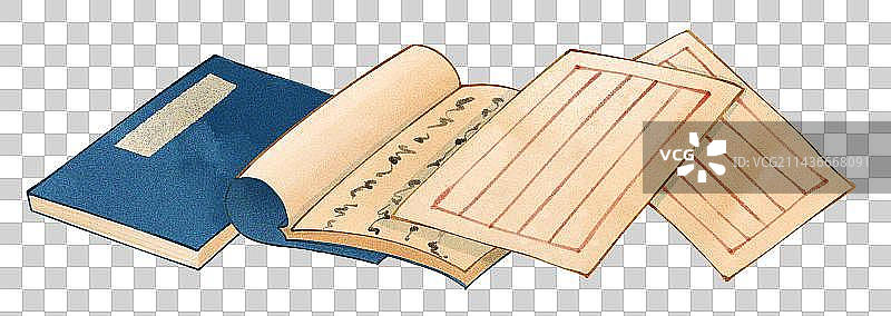 古书国风插画图片素材