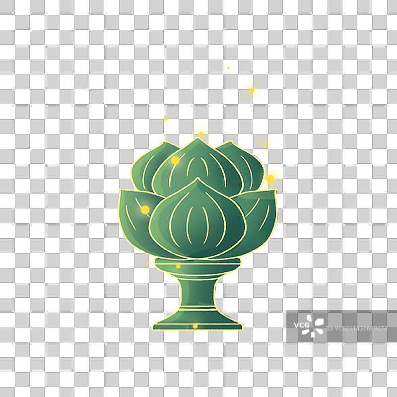 国潮插画节日香炉小元素图片素材